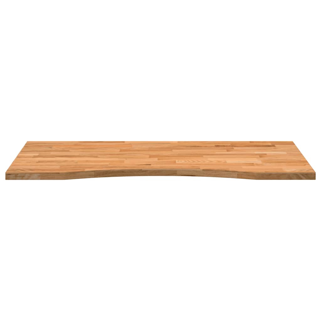 Bordplate lysebrun 100x60x2,5 cm rektangulær heltre eik