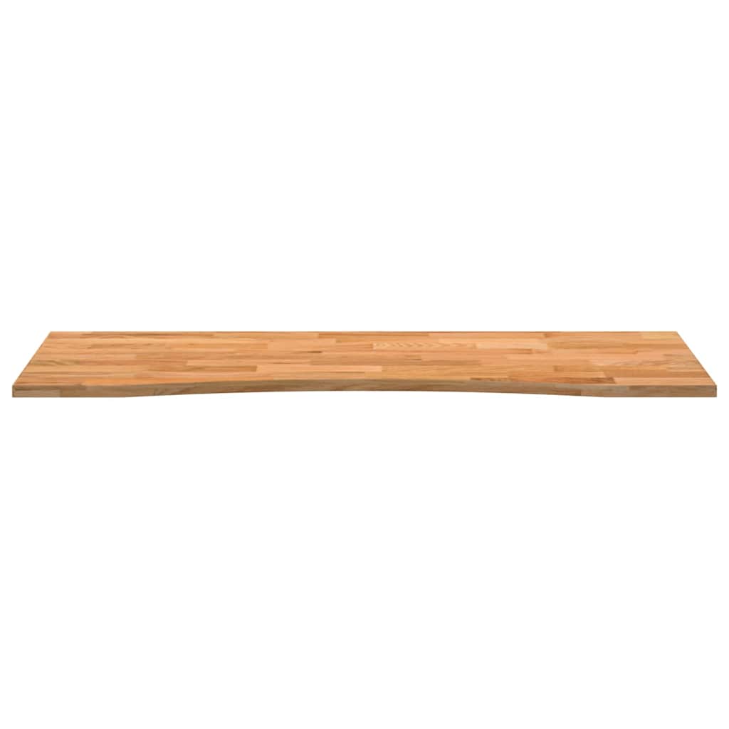 Bordplate lysebrun 140x60x2,5 cm rektangulær heltre eik