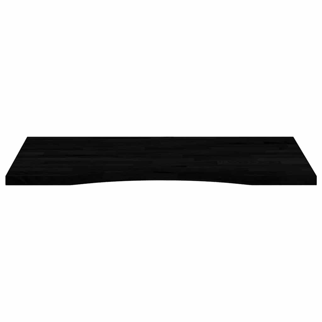 Bordplate mørkebrun 80x50x2,5 cm rektangulær heltre eik
