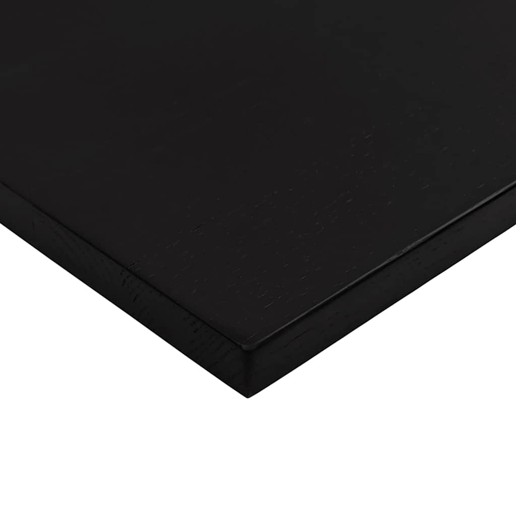 Bordplate mørkebrun 80x50x2,5 cm rektangulær heltre eik
