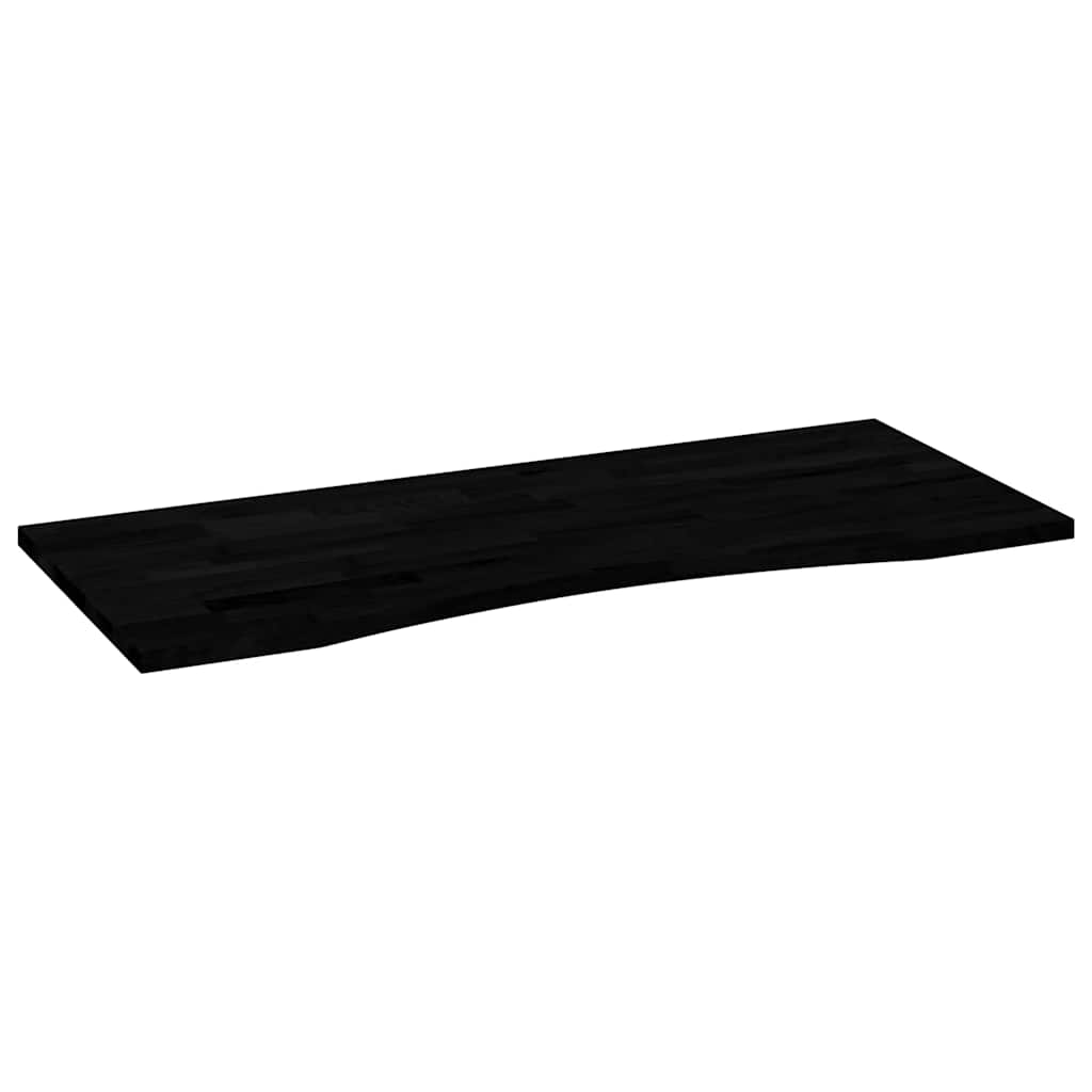 Bordplate mørkebrun 120x50x2,5 cm rektangulær heltre eik