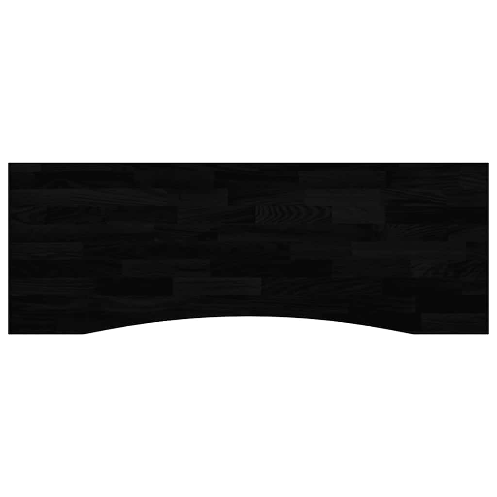Bordplate mørkebrun 140x50x2,5 cm rektangulær heltre eik