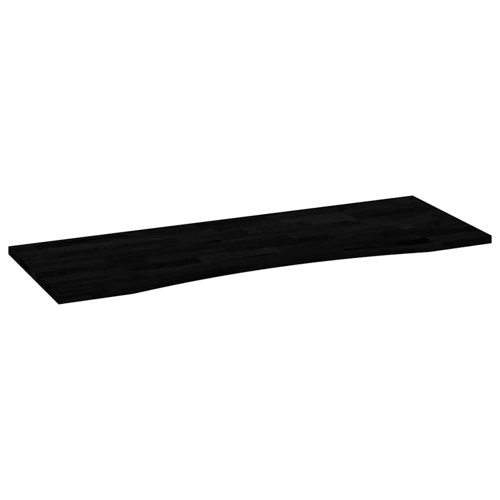 Bordplate mørkebrun 140x50x2,5 cm rektangulær heltre eik