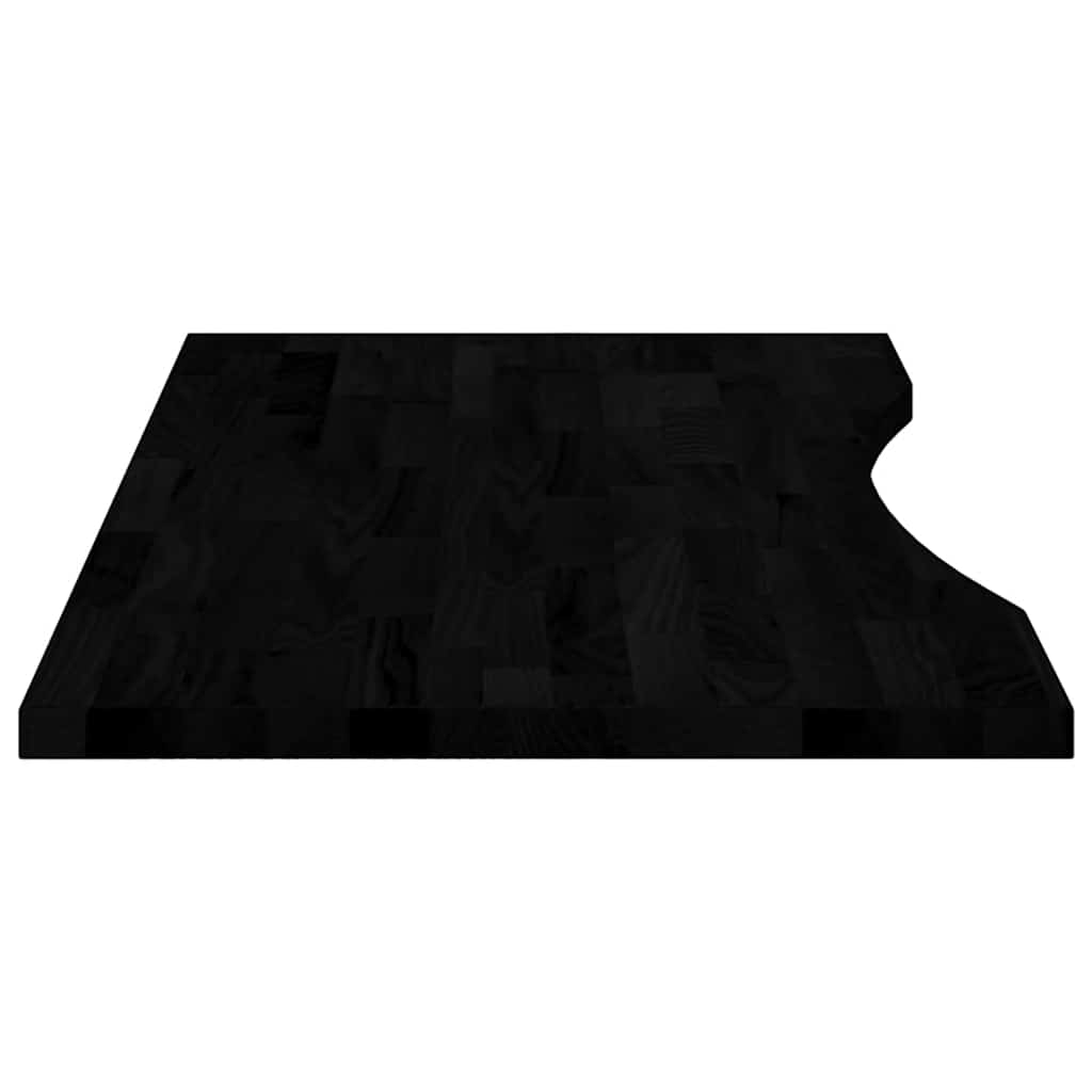 Bordplate mørkebrun 100x60x2,5 cm rektangulær heltre eik