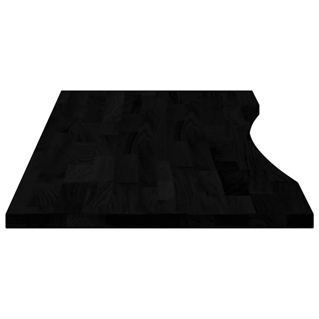 Bordplate mørkebrun 120x60x2,5 cm rektangulær heltre eik