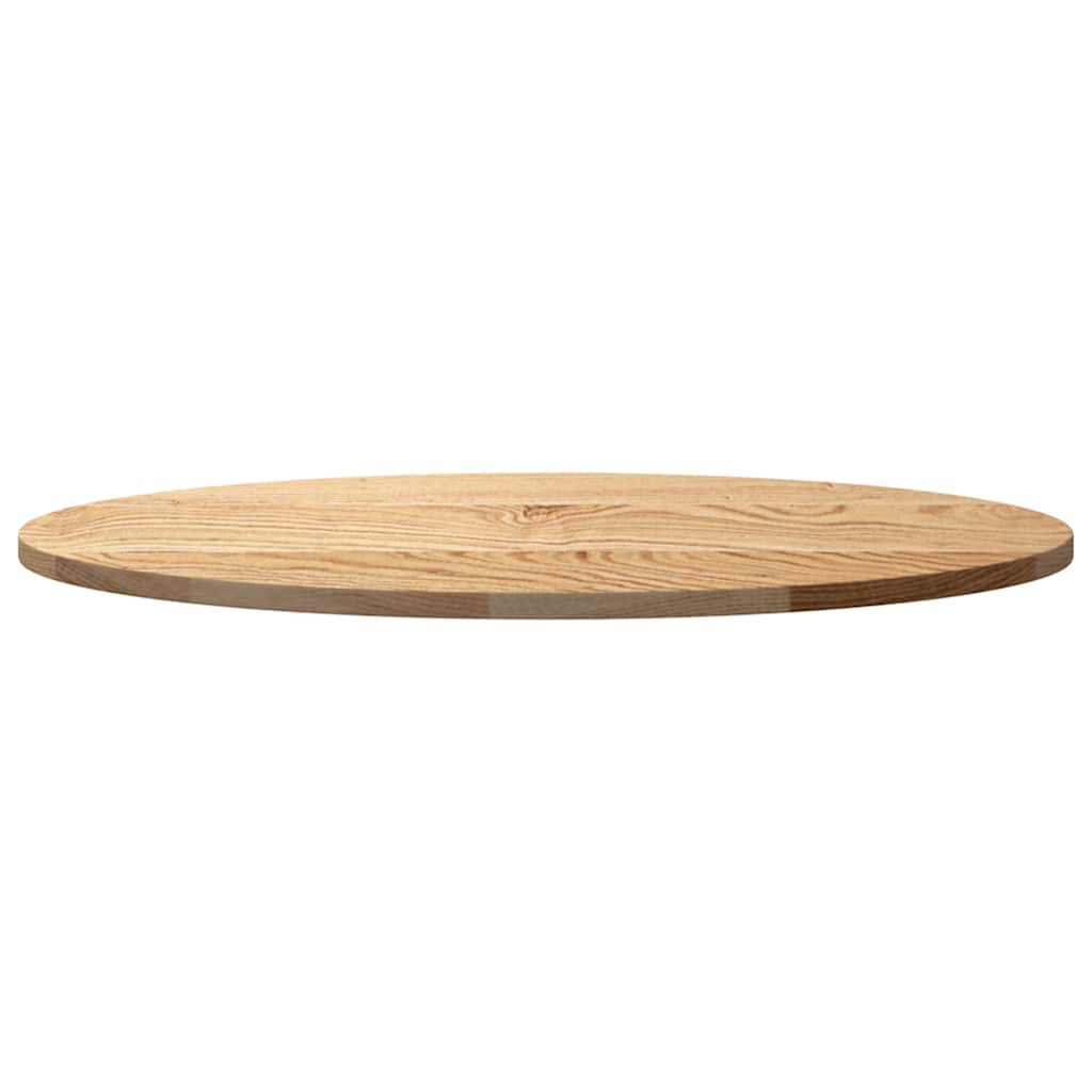 Bordplate 80x40x2 cm oval heltre eik