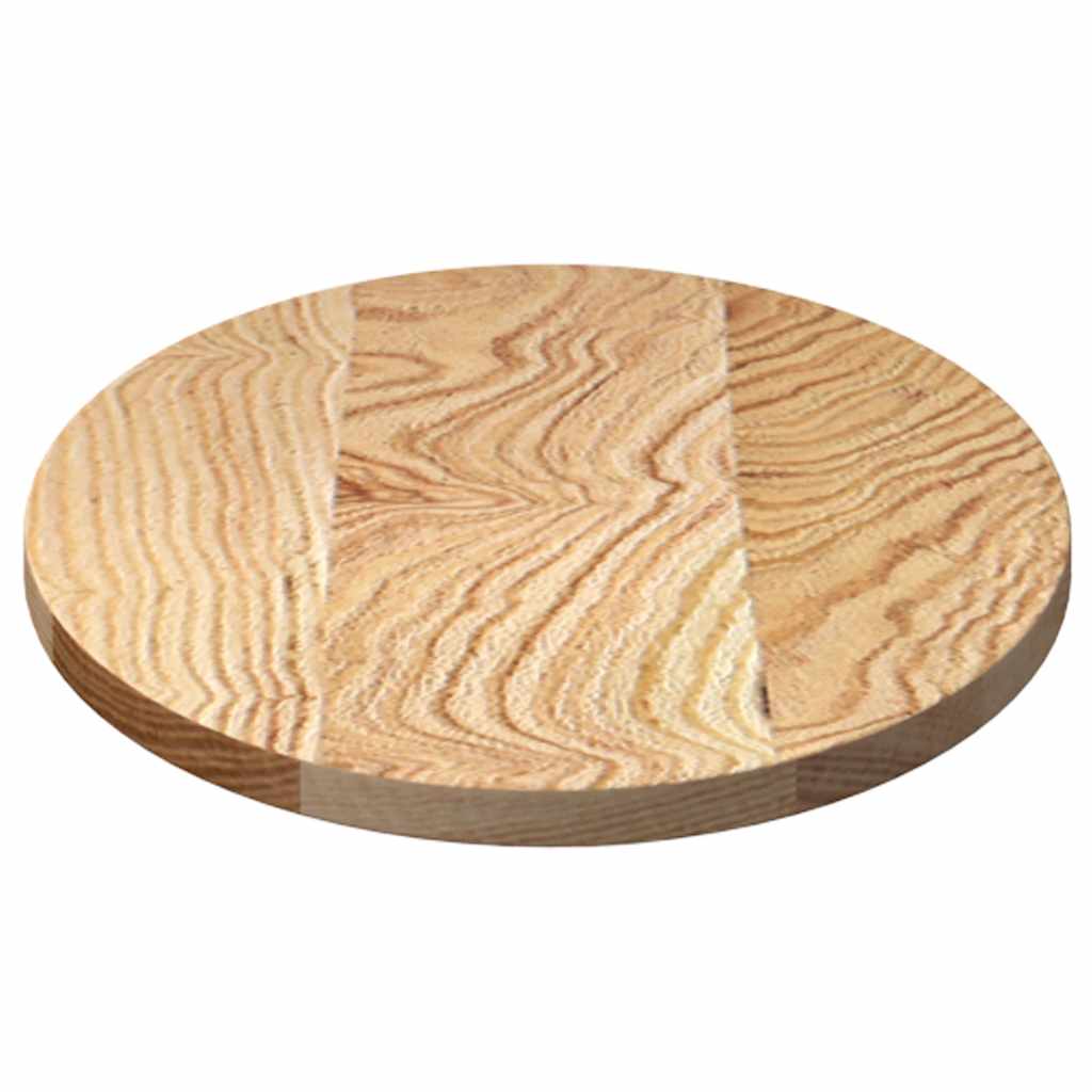 Bordplate 80x40x2 cm oval heltre eik