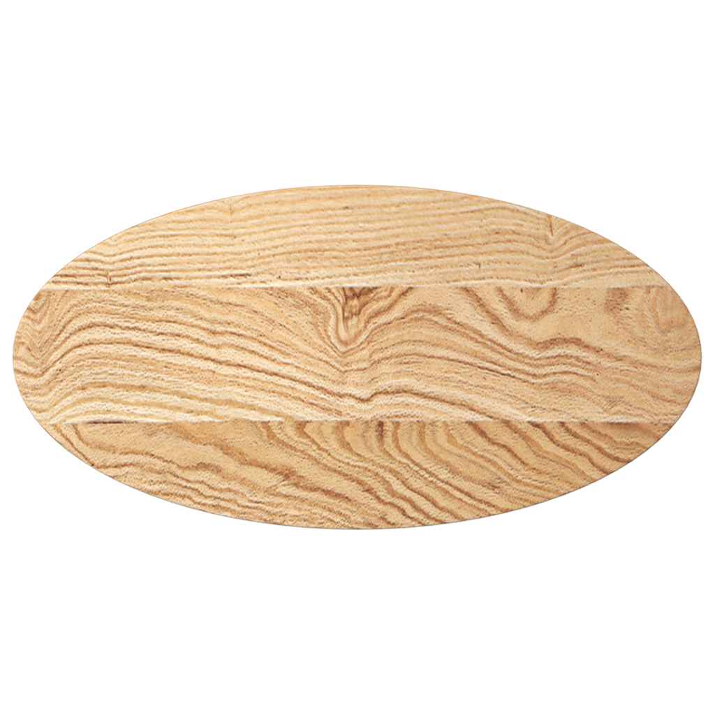 Bordplate 80x40x4 cm oval heltre eik