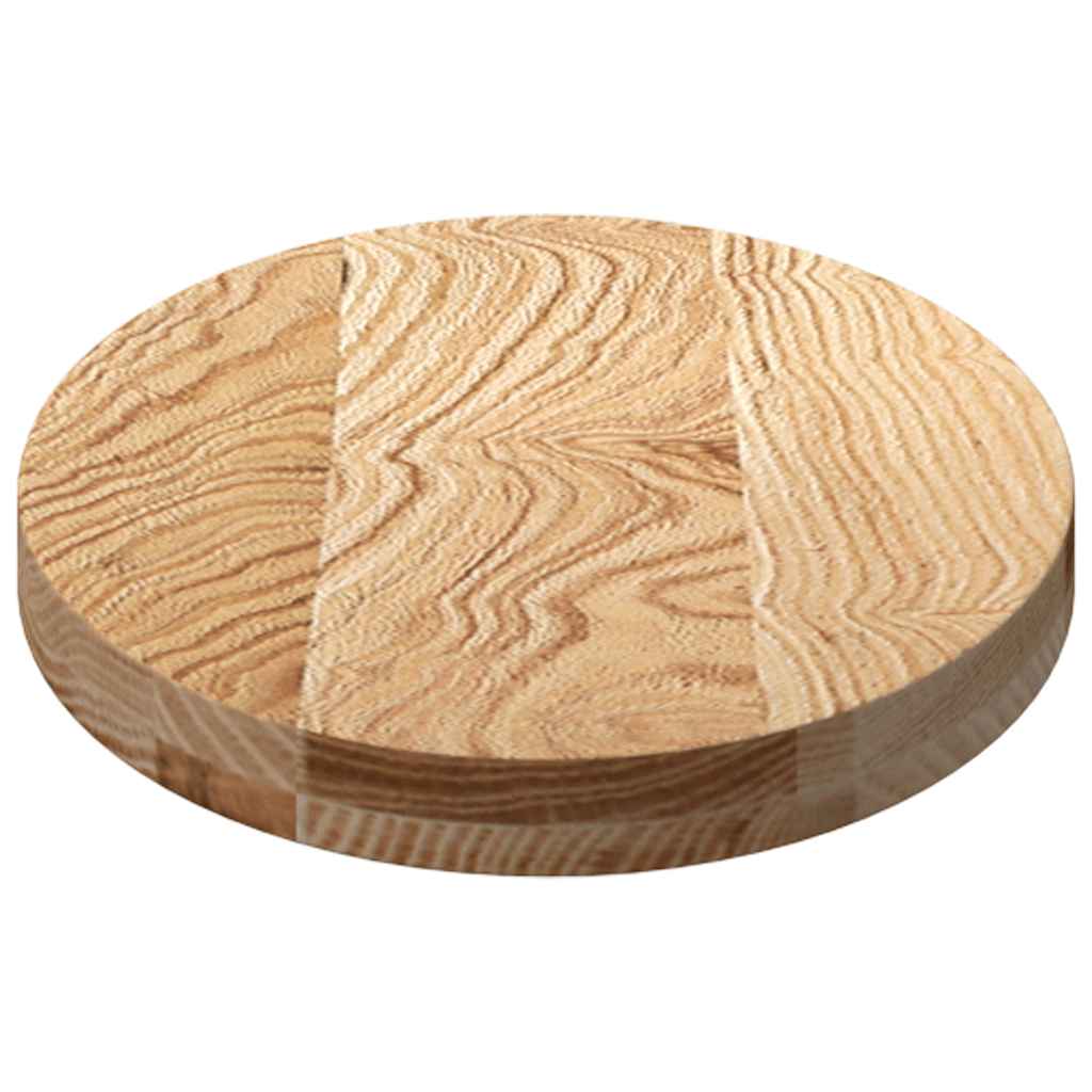 Bordplate 80x40x4 cm oval heltre eik
