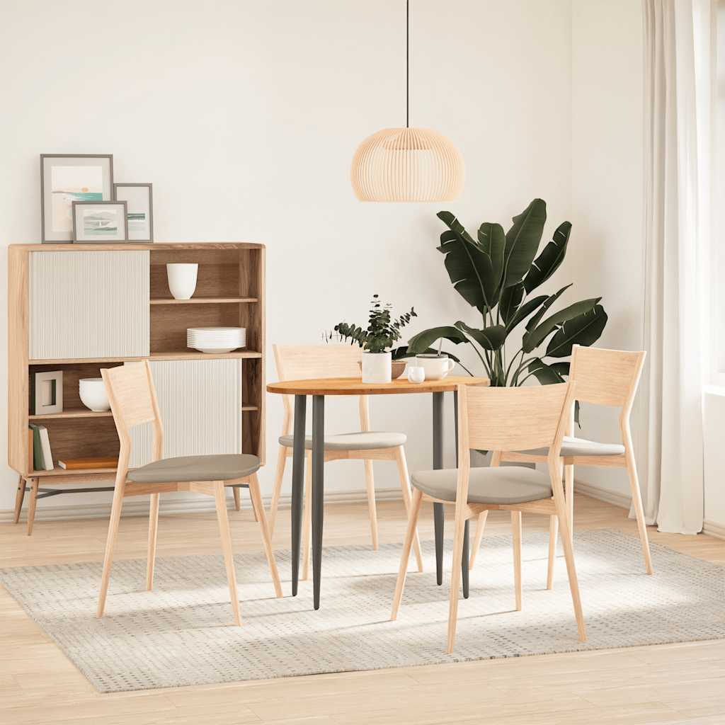 Bordplate lysebrun 80x40x2 cm oval heltre eik