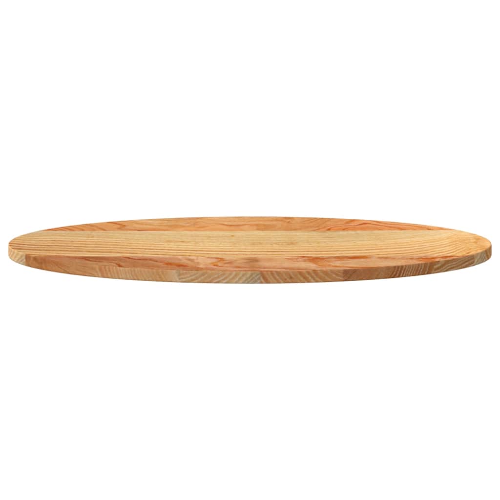 Bordplate lysebrun 80x40x2 cm oval heltre eik
