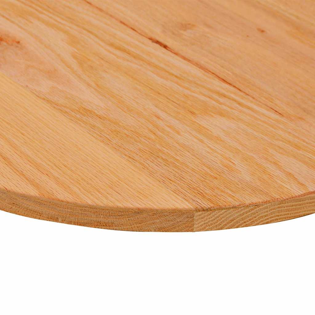 Bordplate lysebrun 80x40x2 cm oval heltre eik