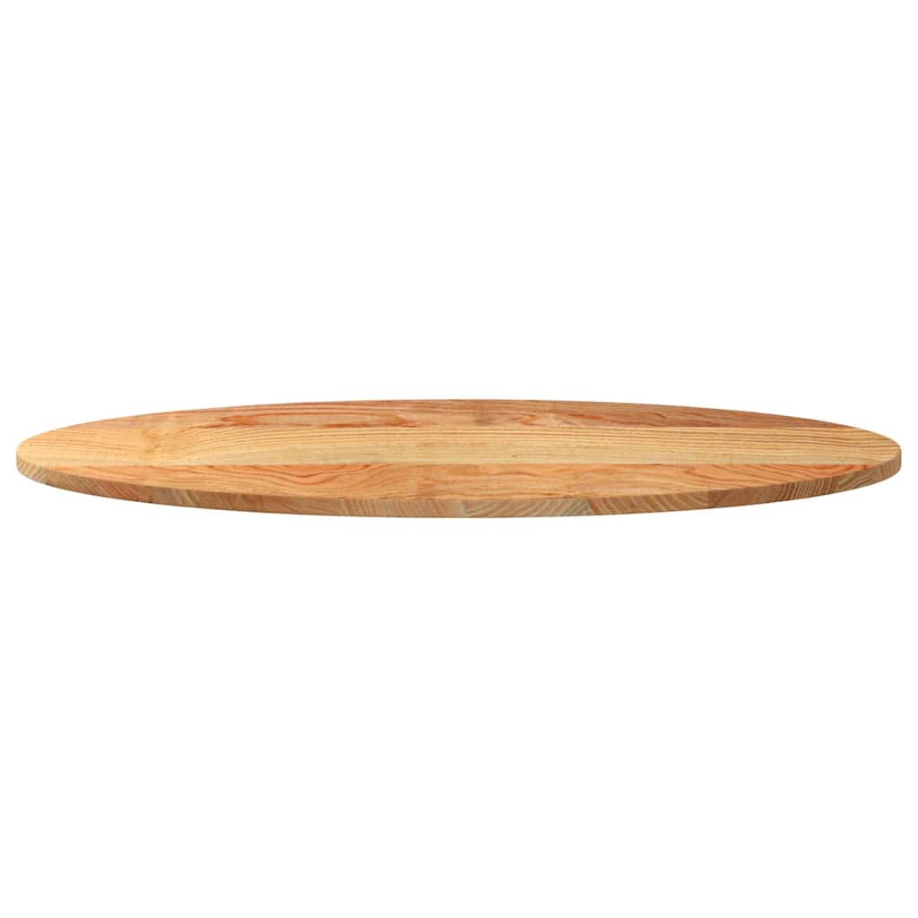 Bordplate lysebrun 100x50x2 cm oval heltre eik