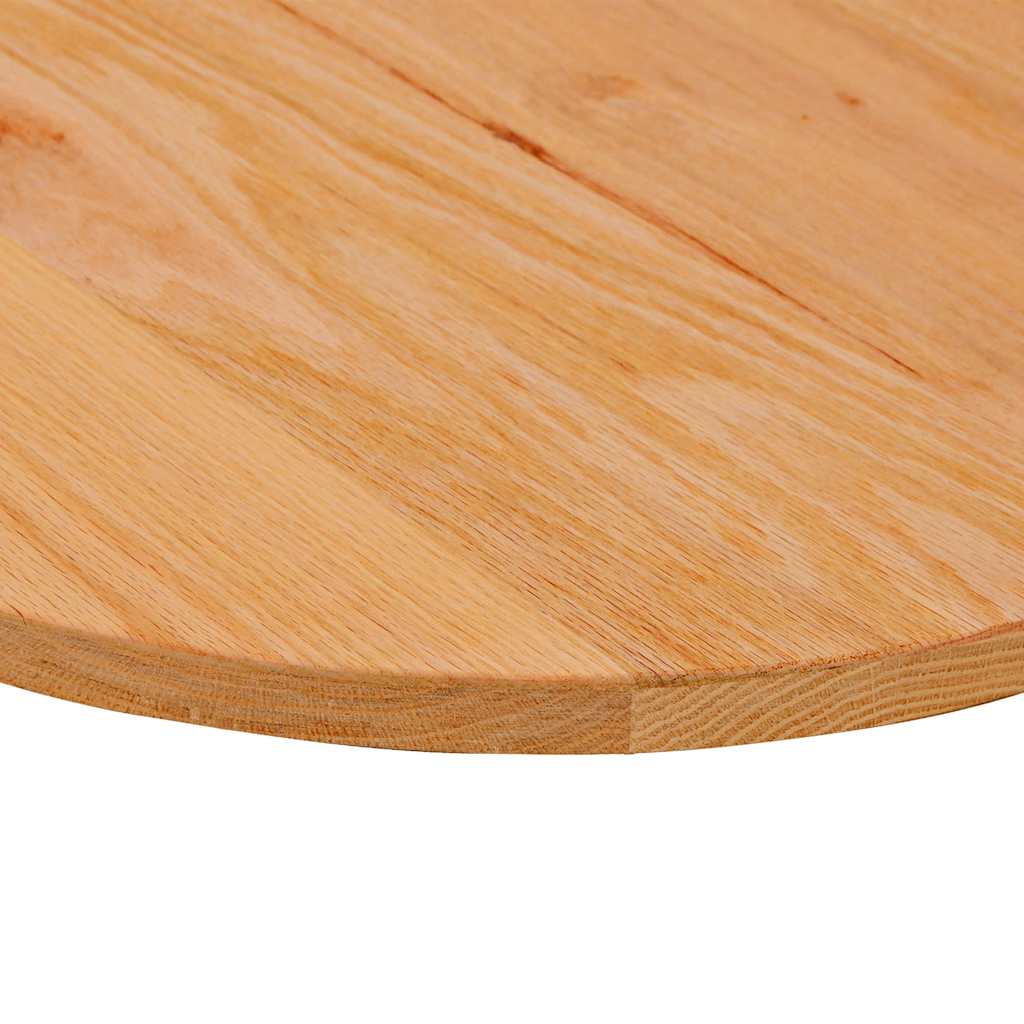 Bordplate lysebrun 100x50x2 cm oval heltre eik