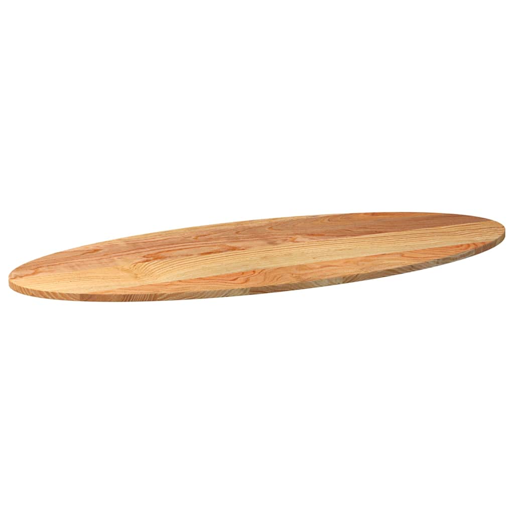 Bordplate lysebrun 140x60x2 cm oval heltre eik