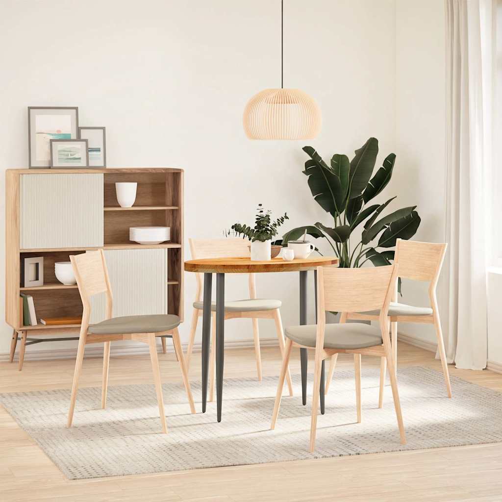 Bordplate lysebrun 80x40x4 cm oval heltre eik