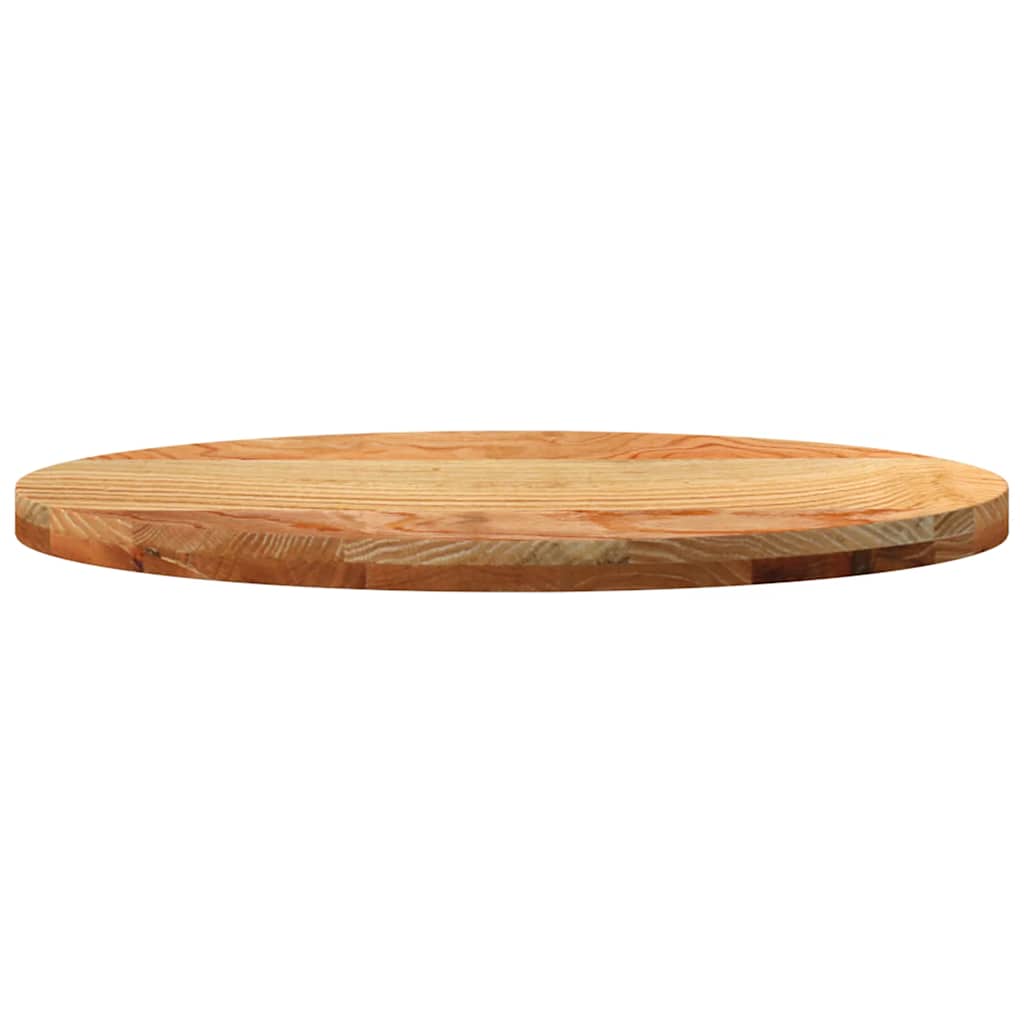 Bordplate lysebrun 80x40x4 cm oval heltre eik