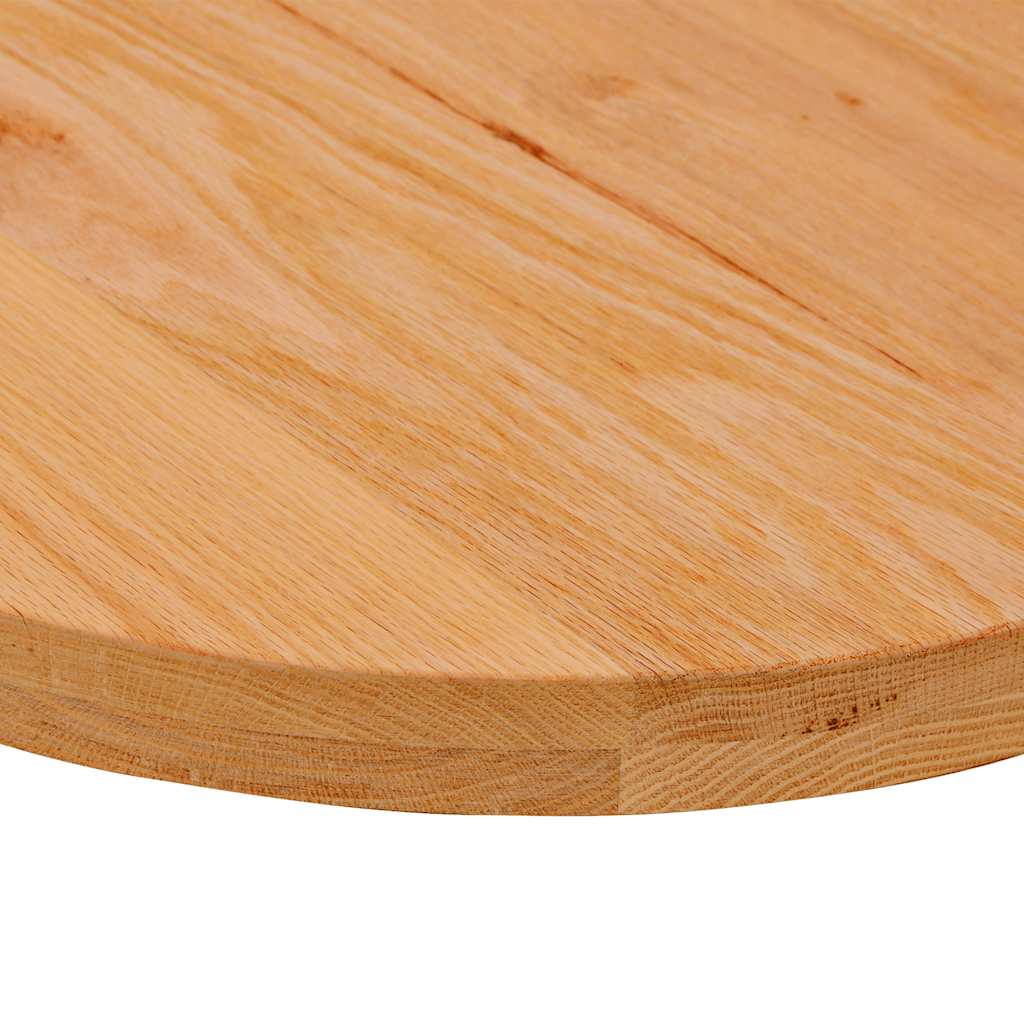 Bordplate lysebrun 80x40x4 cm oval heltre eik