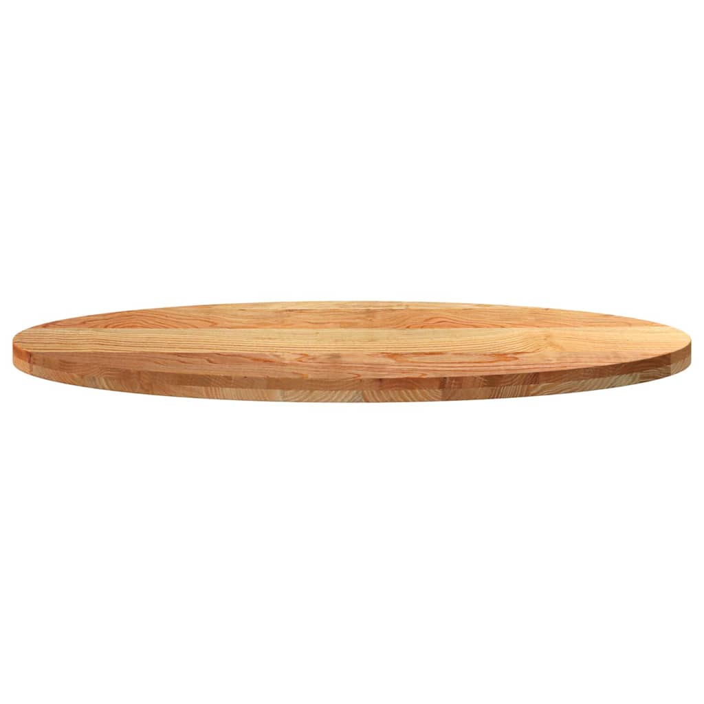 Bordplate lysebrun 120x60x4 cm oval heltre eik