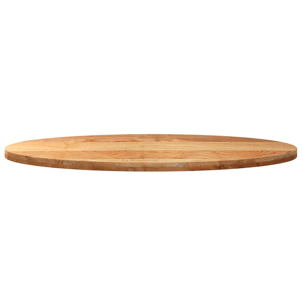 Bordplate lysebrun 140x60x4 cm oval heltre eik
