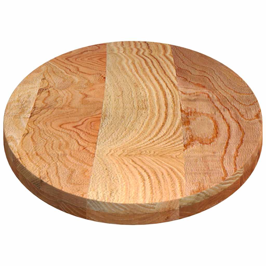 Bordplate lysebrun 140x60x4 cm oval heltre eik