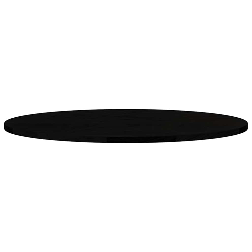 Bordplate mørkebrun 80x40x2 cm oval heltre eik