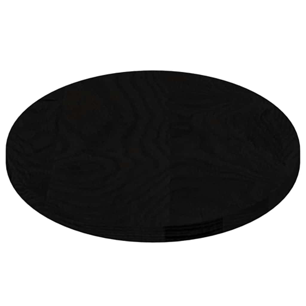 Bordplate mørkebrun 80x40x2 cm oval heltre eik