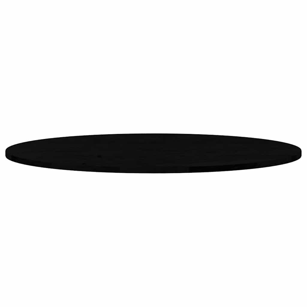 Bordplate mørkebrun 100x50x2 cm oval heltre eik