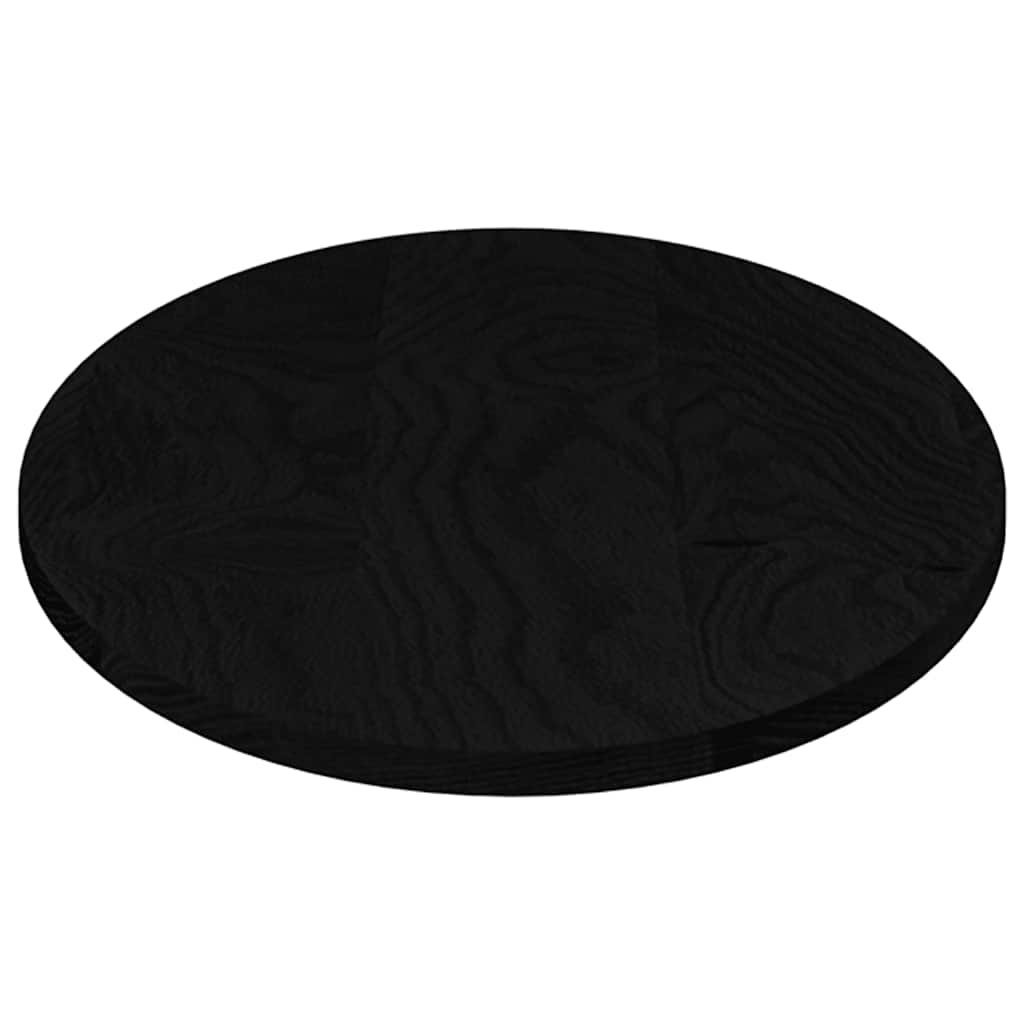 Bordplate mørkebrun 100x50x2 cm oval heltre eik