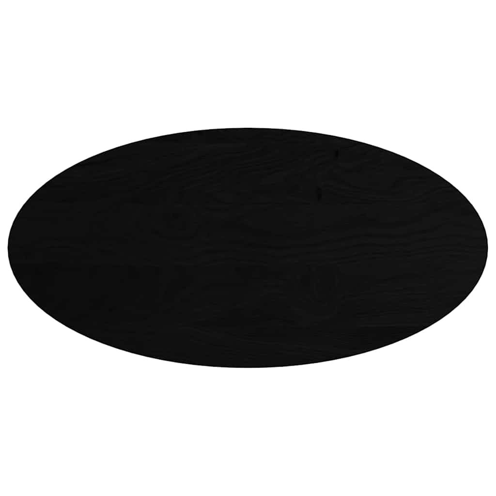 Bordplate mørkebrun 120x60x2 cm oval heltre eik