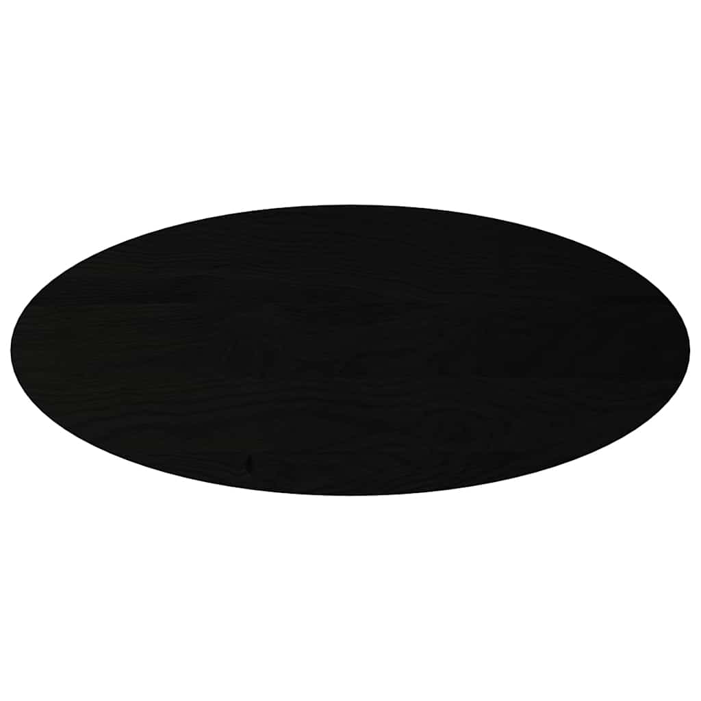 Bordplate mørkebrun 140x60x2 cm oval heltre eik