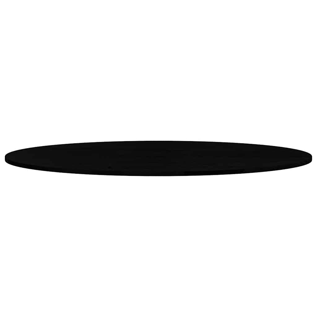 Bordplate mørkebrun 140x60x2 cm oval heltre eik