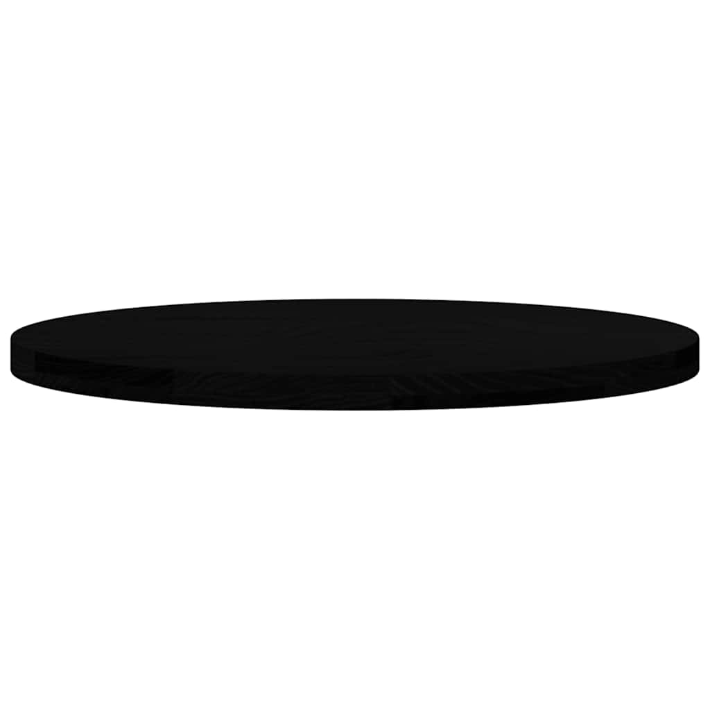 Bordplate mørkebrun 80x40x4 cm oval heltre eik
