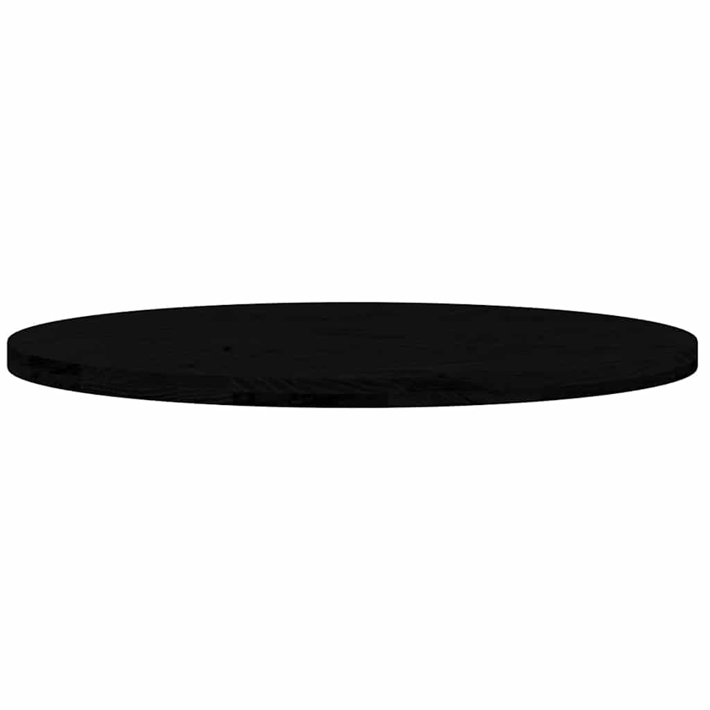 Bordplate mørkebrun 100x50x4 cm oval heltre eik