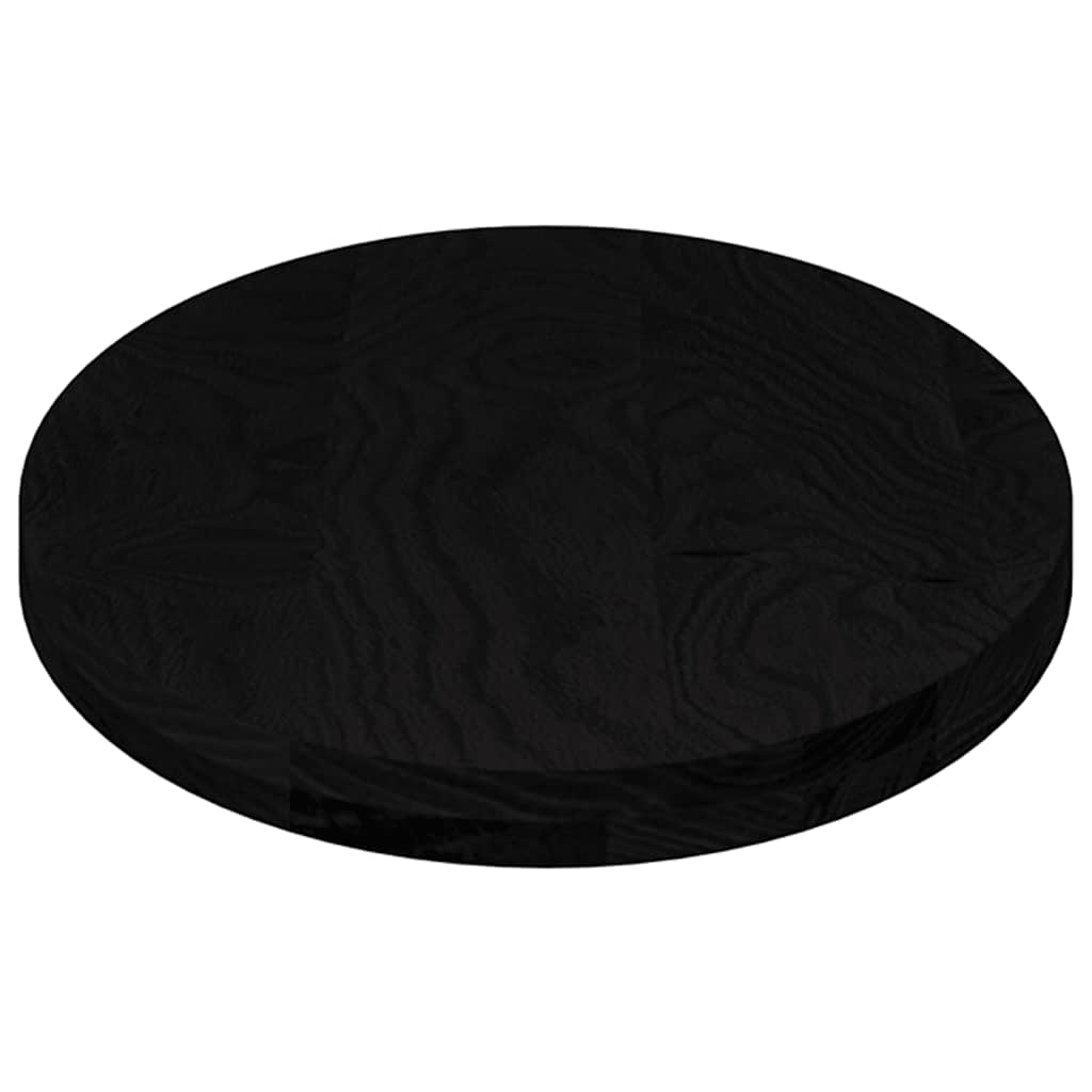 Bordplate mørkebrun 100x50x4 cm oval heltre eik