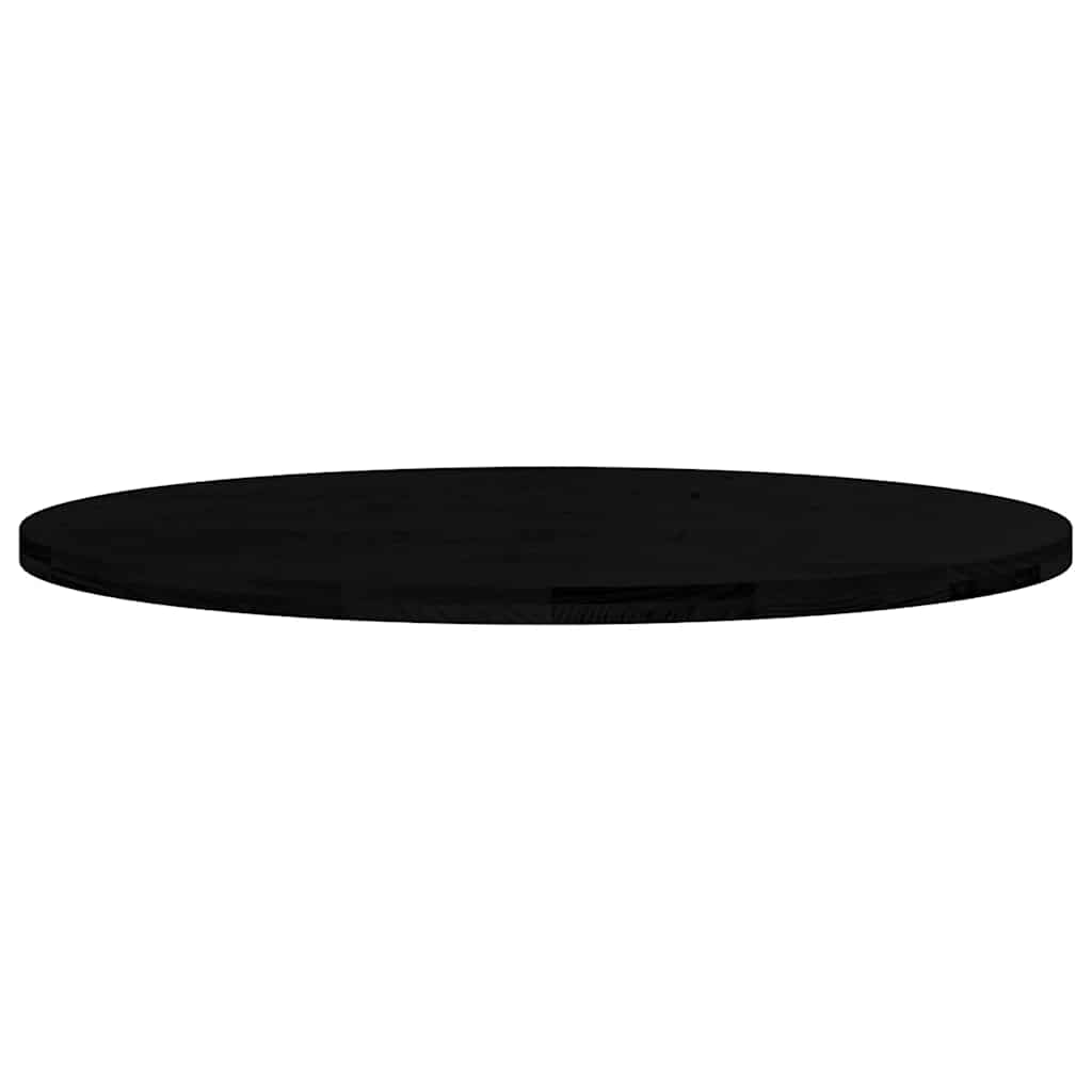Bordplate mørkebrun 120x60x4 cm oval heltre eik