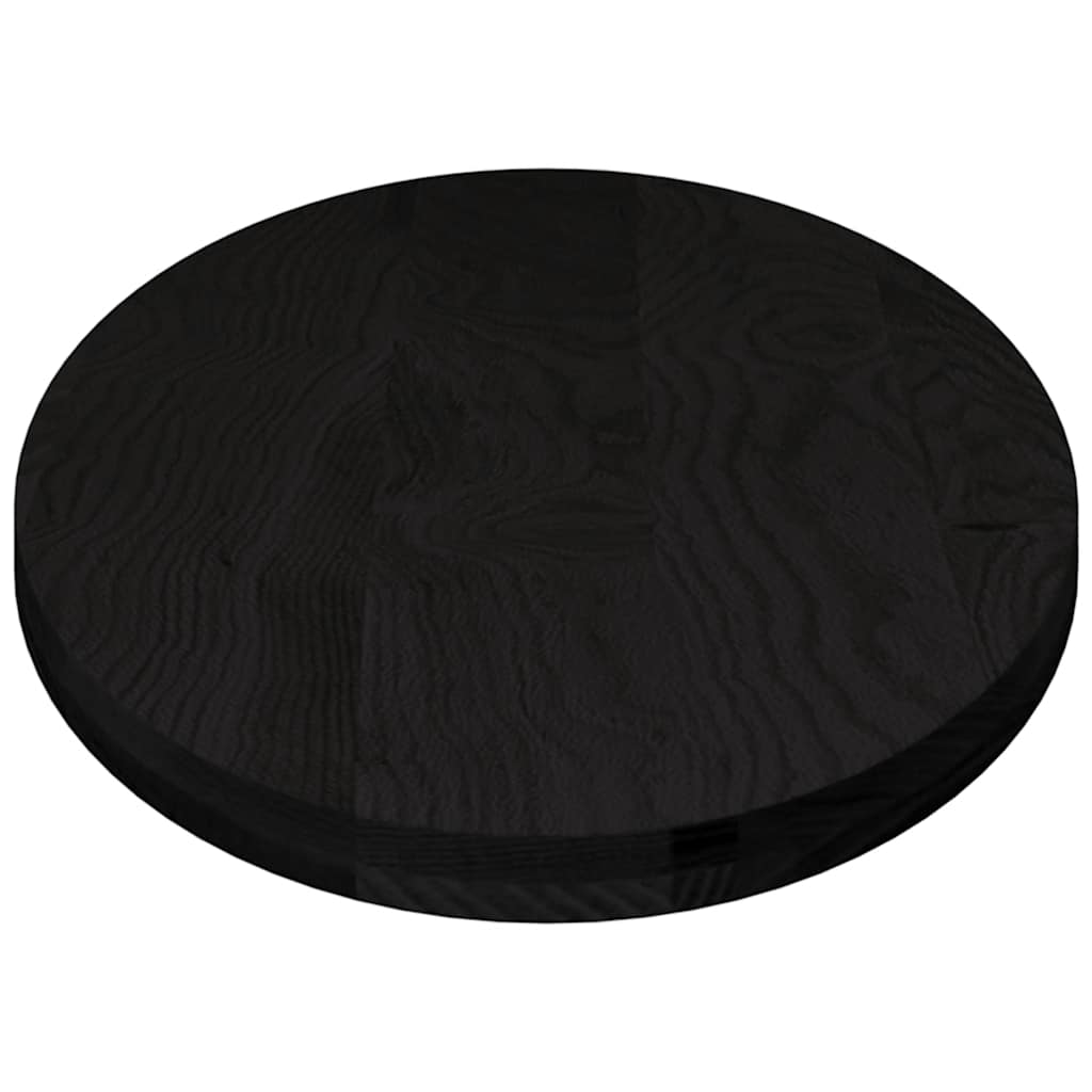 Bordplate mørkebrun 140x60x4 cm oval heltre eik