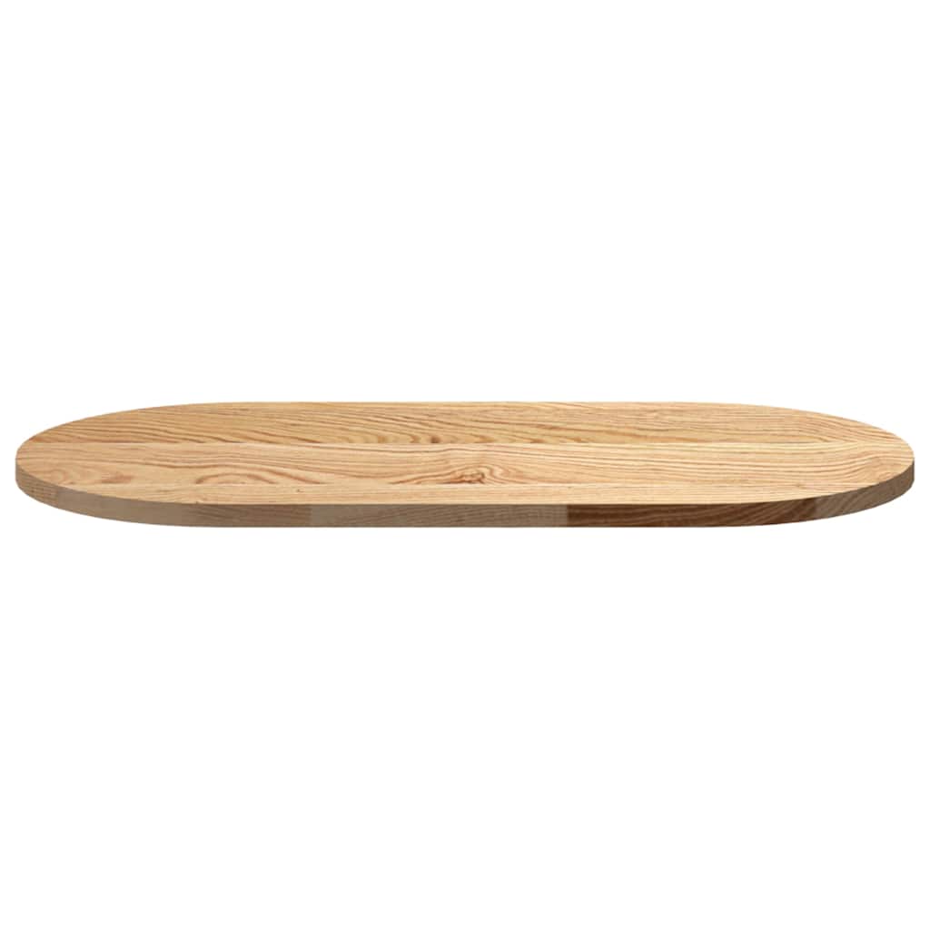 Bordplate 80x40x2 cm oval heltre eik