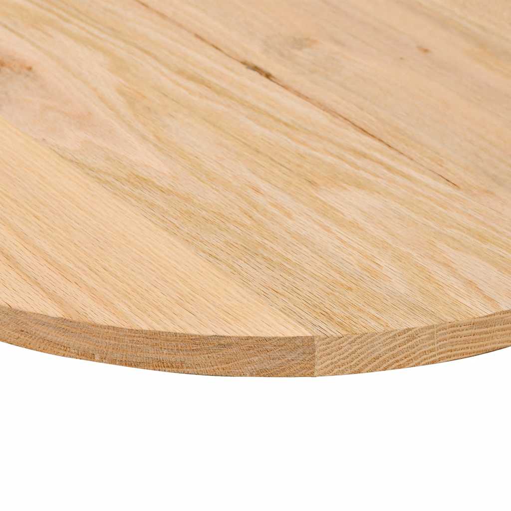 Bordplate 80x40x2 cm oval heltre eik
