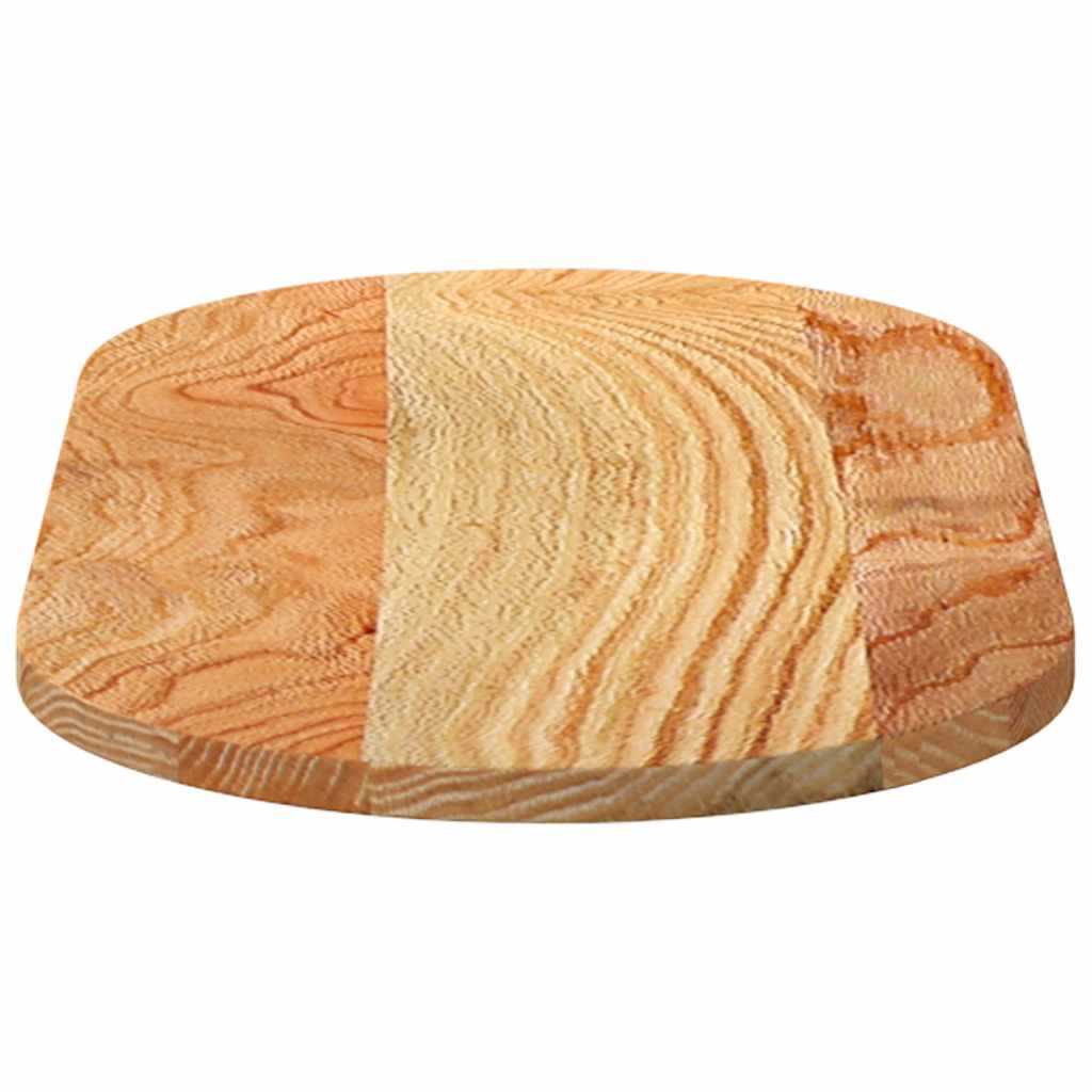 Bordplate lysebrun 80x40x2 cm oval heltre eik