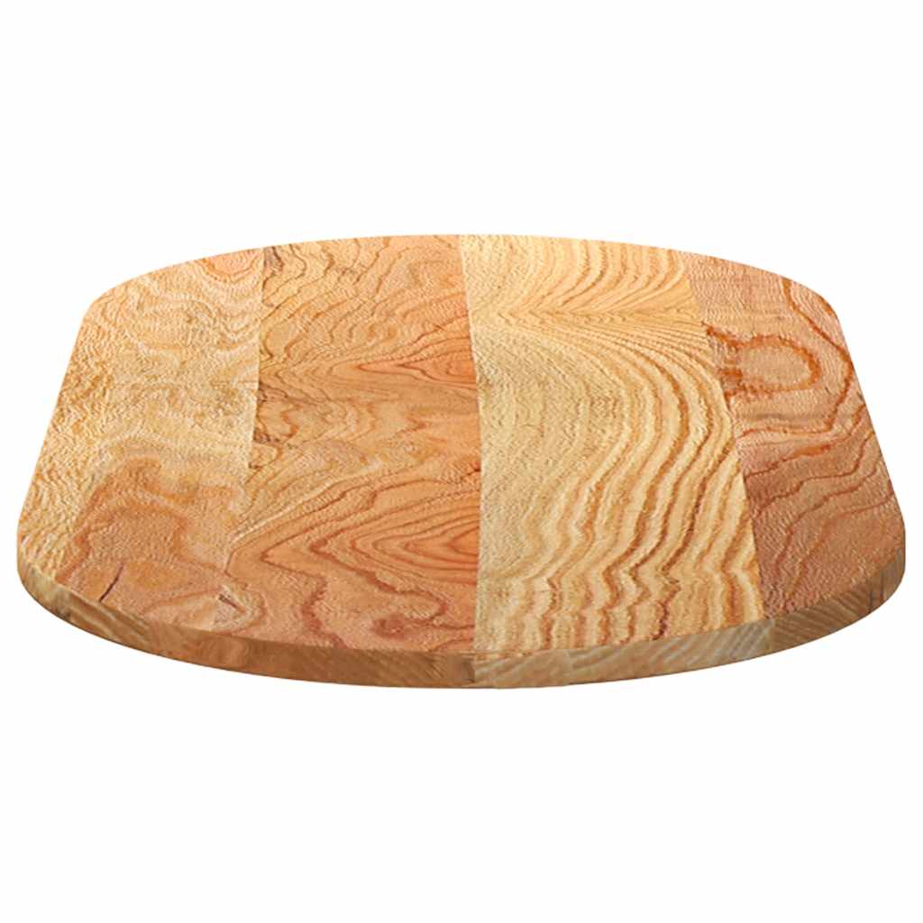 Bordplate lysebrun 100x50x2 cm oval heltre eik