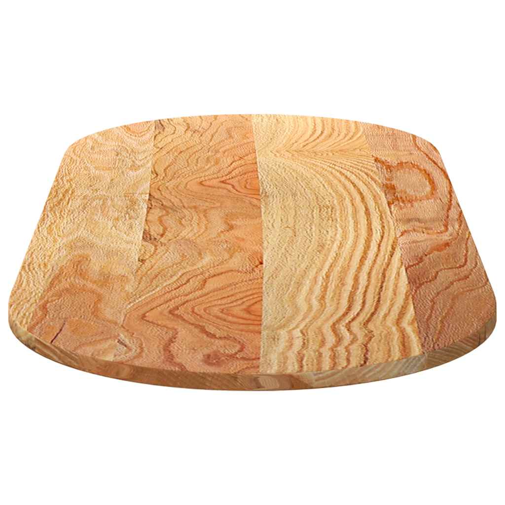 Bordplate lysebrun 140x60x2 cm oval heltre eik