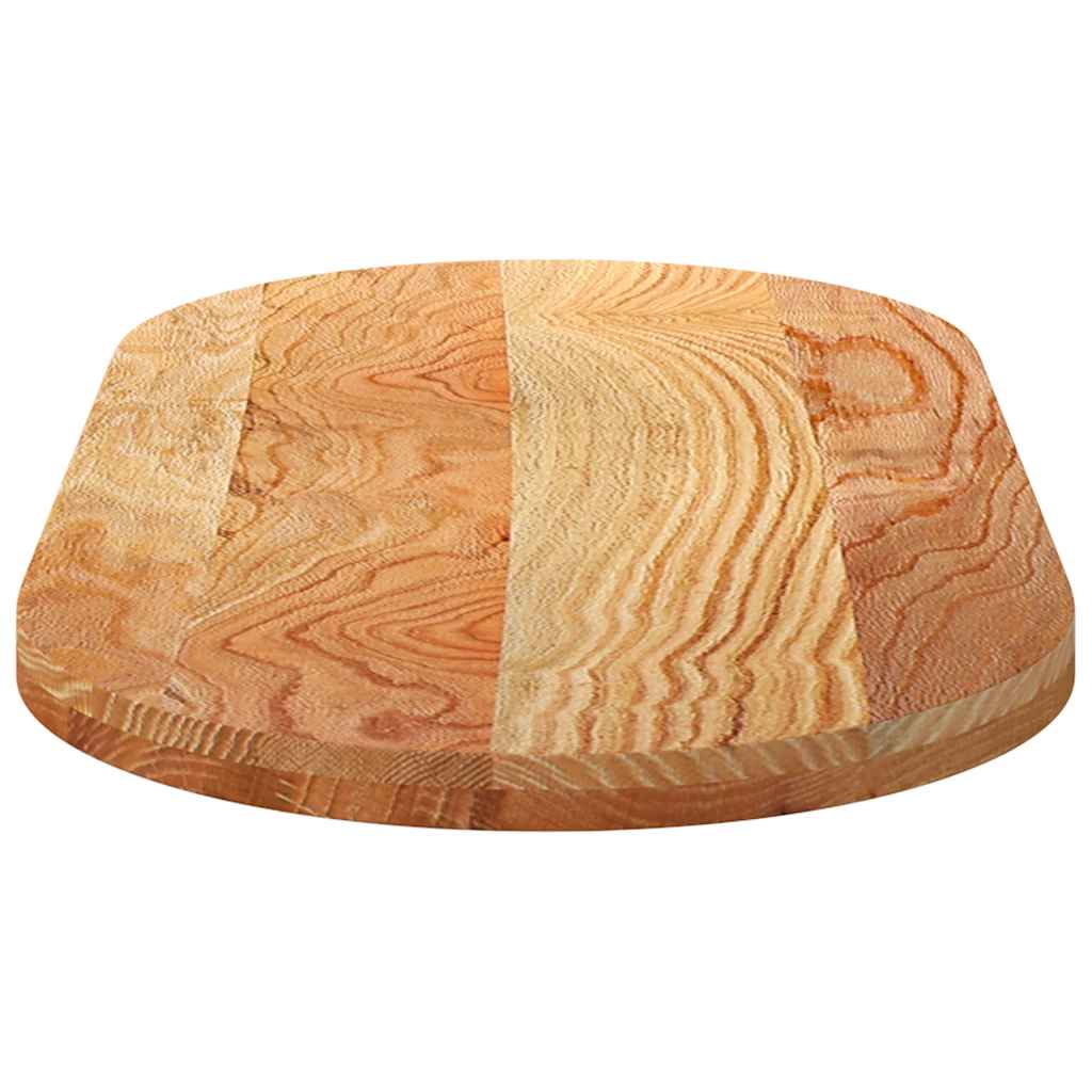 Bordplate lysebrun 120x60x4 cm oval heltre eik