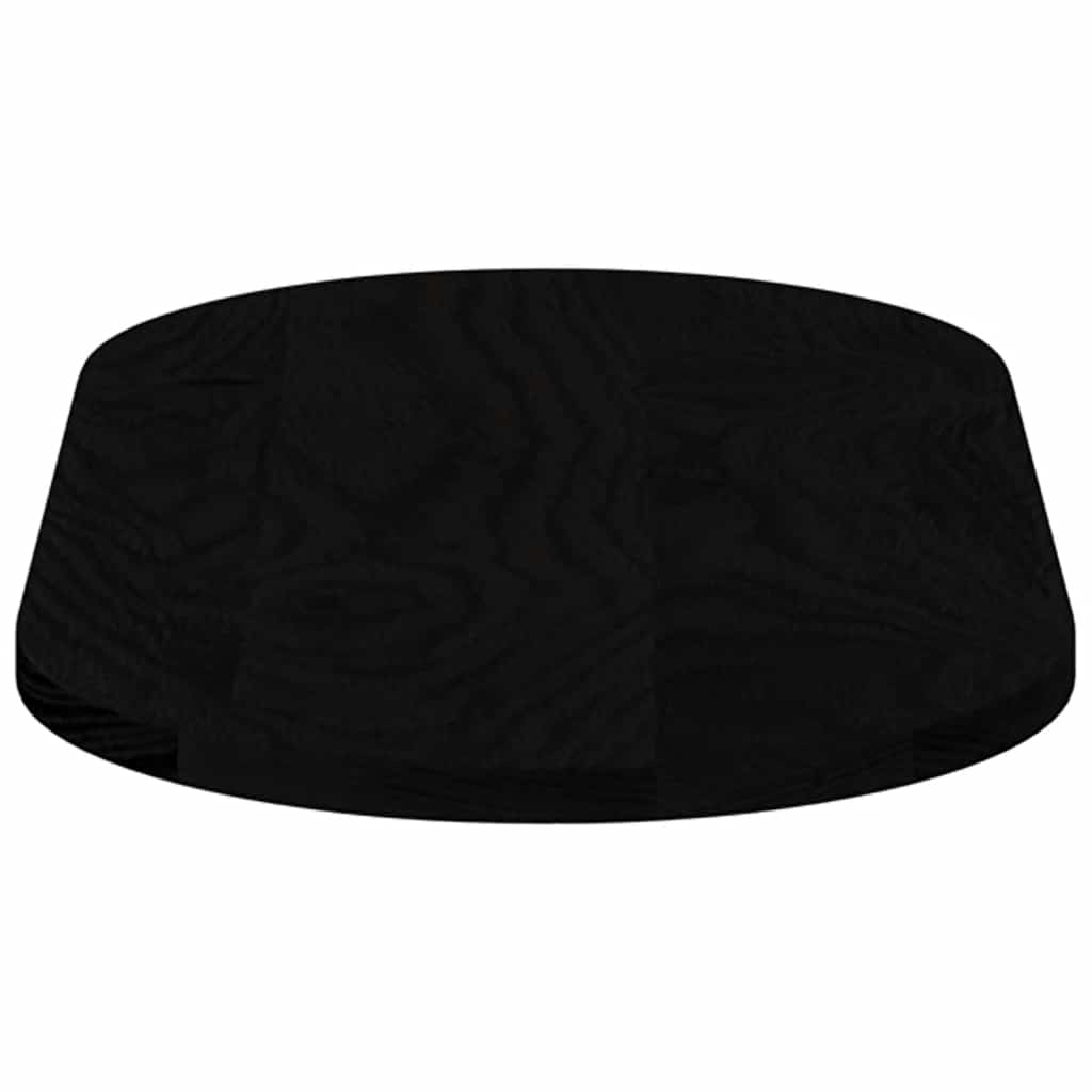 Bordplate mørkebrun 80x40x2 cm oval heltre eik