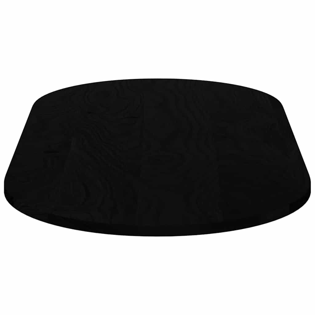 Bordplate mørkebrun 120x60x2 cm oval heltre eik