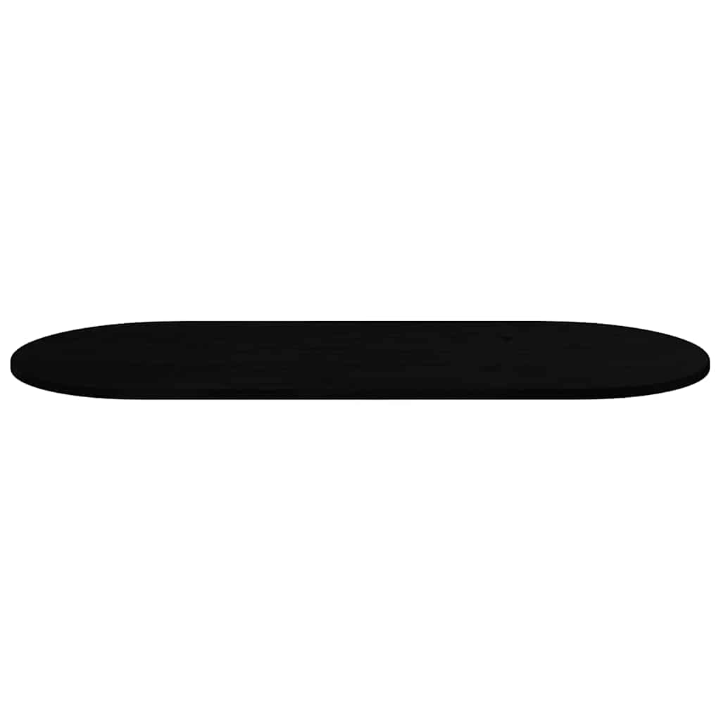 Bordplate mørkebrun 140x60x2 cm oval heltre eik