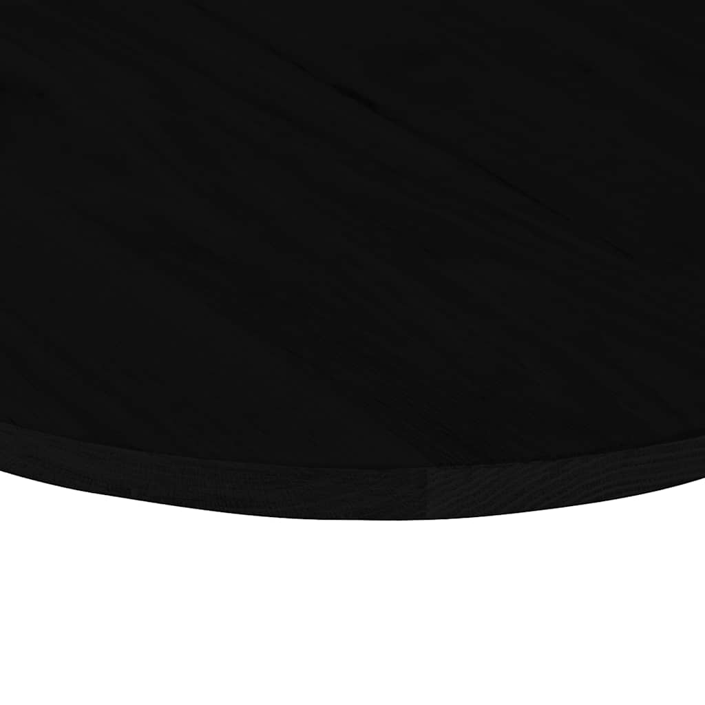 Bordplate mørkebrun 140x60x2 cm oval heltre eik