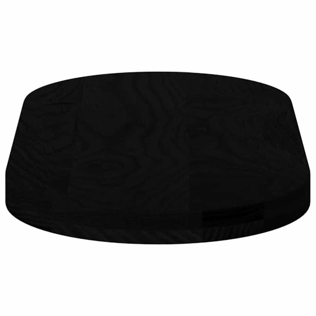 Bordplate mørkebrun 80x40x4 cm oval heltre eik