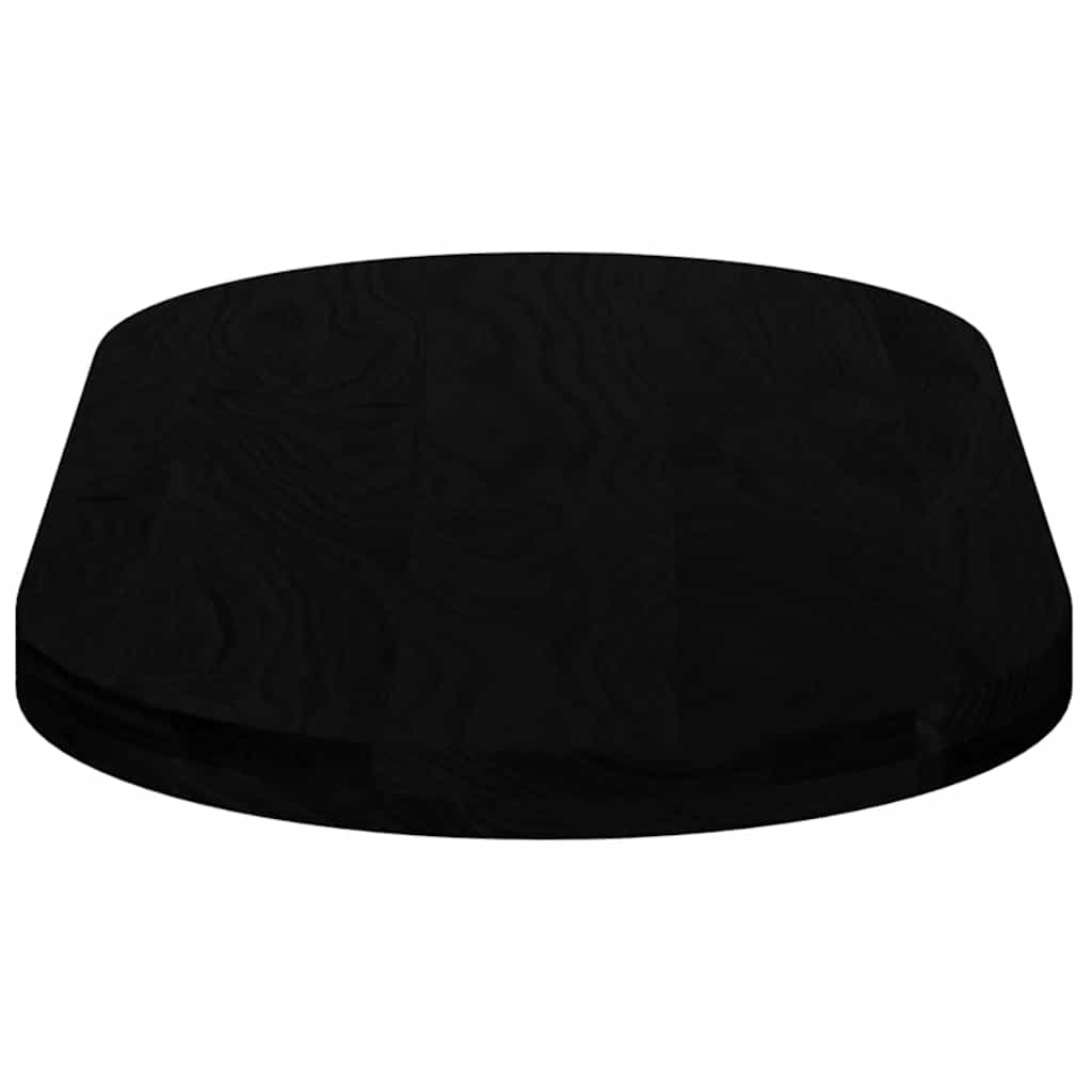 Bordplate mørkebrun 100x50x4 cm oval heltre eik
