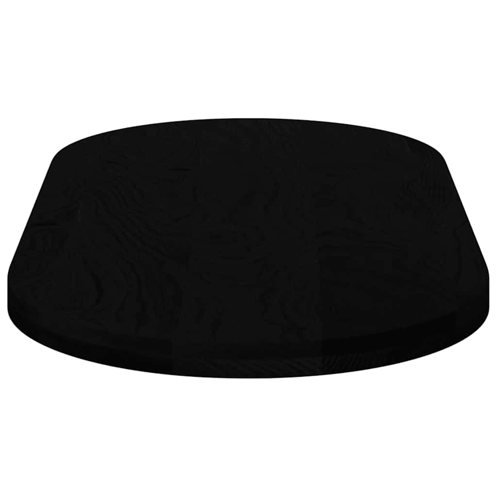 Bordplate mørkebrun 120x60x4 cm oval heltre eik
